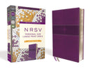 NRSV, Personal Size Large Print Bible with Apocrypha, Leathersoft, Purple, Comfort Print  (Large type / large print)