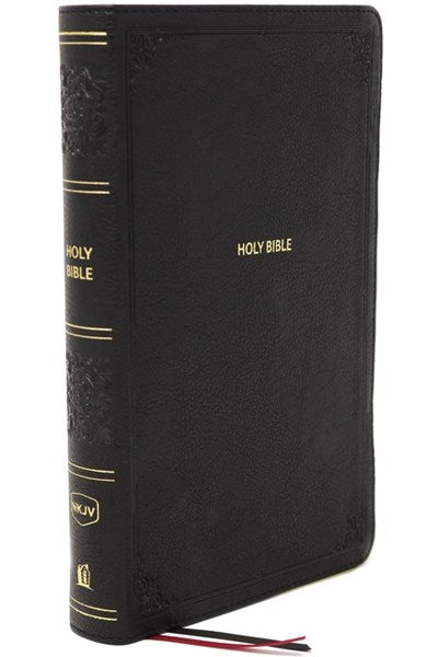 NKJV, End-of-Verse Reference Bible, Personal Size Large Print, Leathersoft, Black, Thumb Indexed, Red Letter, Comfort Print: Holy Bible, New King James Version (Large type / large print)