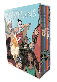 Olympians Boxed Set Books 7-12: Ares, Apollo, Artemis, Hermes, Hephaistos, and Dionysos