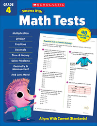 Scholastic Success with Math Tests Grade 4 Workbook