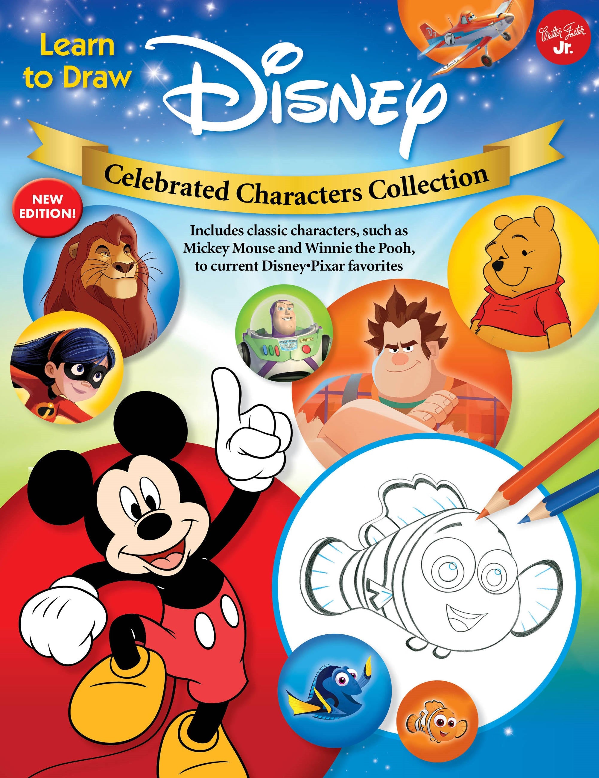 Learn to Draw Disney Celebrated Characters Collection: New edition! Includes classic characters, such as Mickey Mouse and Winnie the Pooh, to current Disney/Pixar favorites (New edition)