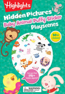 Baby Animal Hidden Pictures Puffy Sticker Playscenes