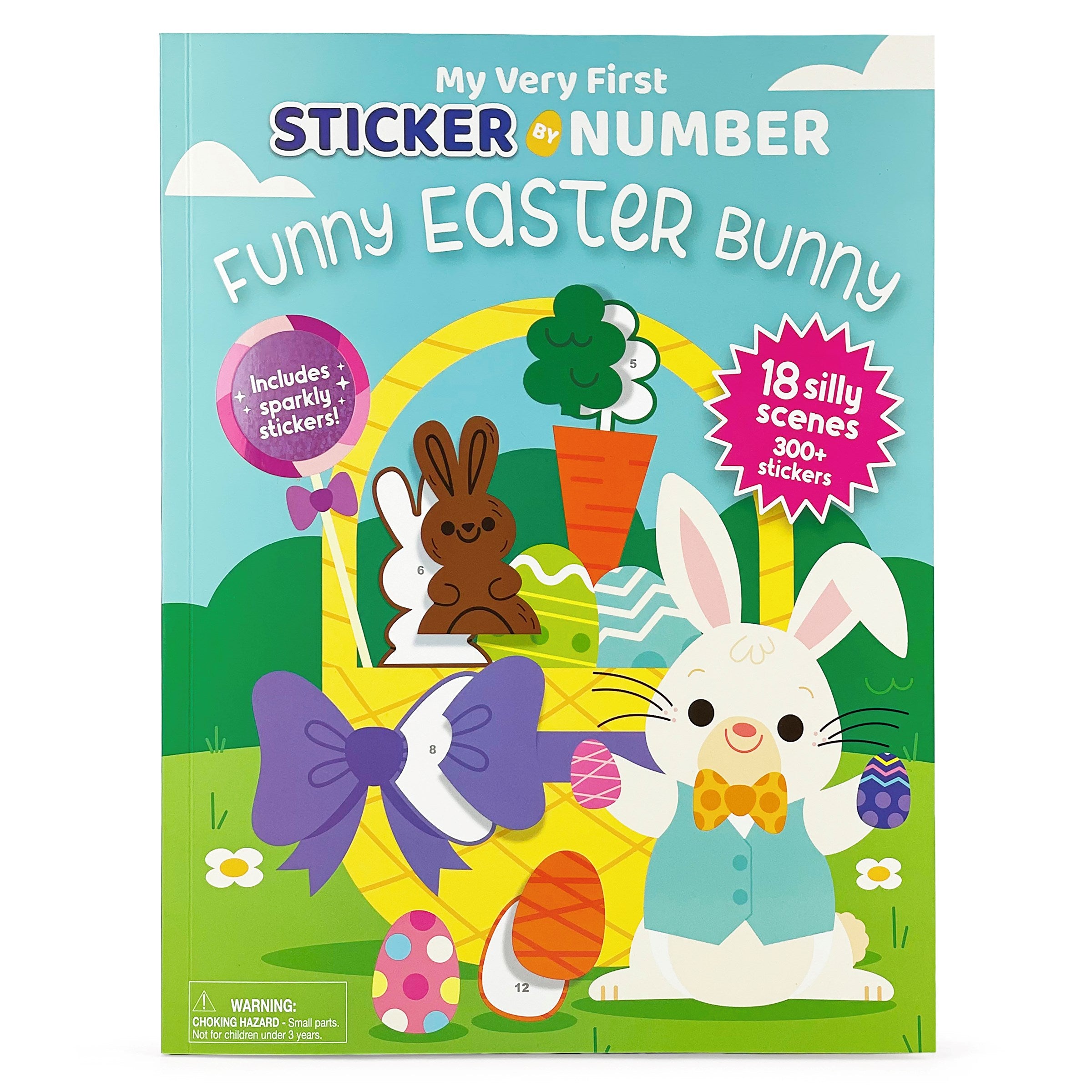 Funny Easter Bunny: My Very First Sticker by Number