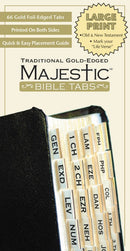 Majestic Bible Tabs Traditional Gold  (Large type / large print)